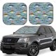 thumbnail image 1 of Balery Various Wild Sea Fish Parasol para parabrisas de coche de 2 piezas | Parasol plegable para parabrisas delantero de coche para la mayoría de sedanes-Small, 1 of 6