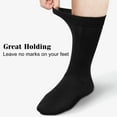 thumbnail image 6 of Loritta Dress Socks Men Crew Socks Solid Casual Black Cotton Athletic Dress Socks for Men 6-Pack，Multicolor, 6 of 6