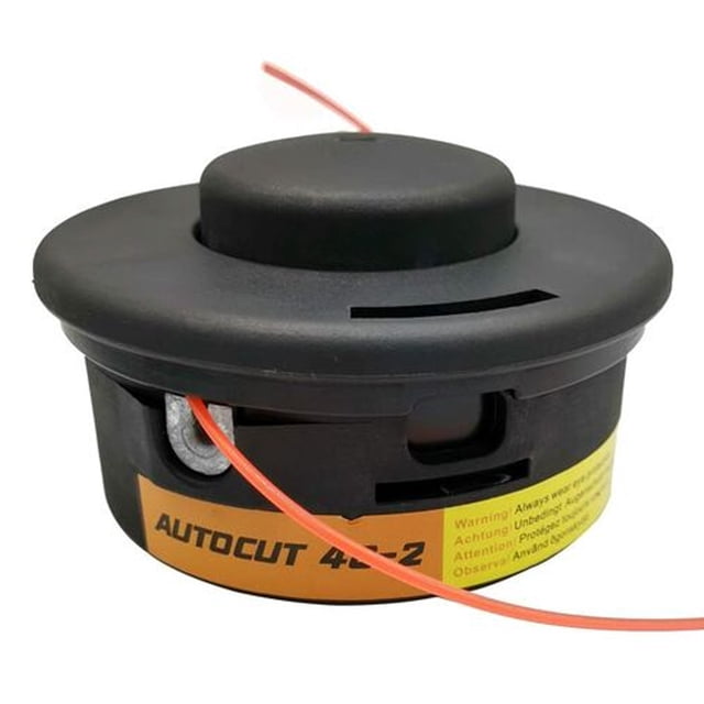 Cabezal de corte con alimentación por impacto compatible con Stihl, accesorio para desbrozadora, hilo doble de plástico resistente para cortes comerciales y residenciales