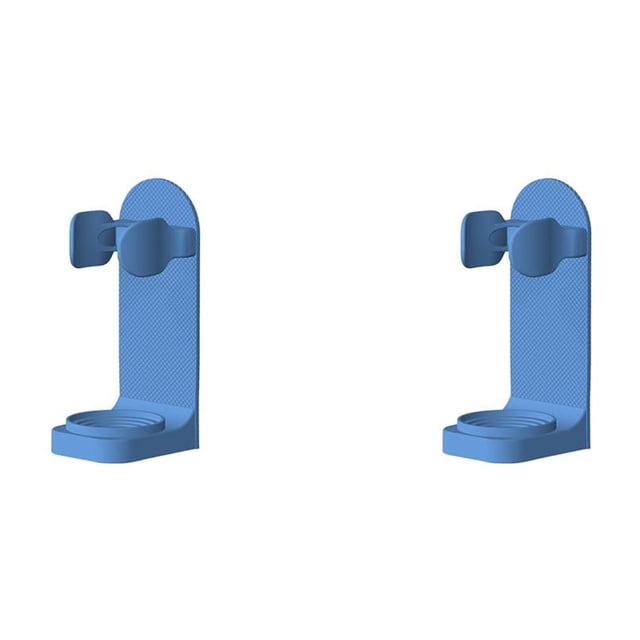 bedienty 2 Pcs Support Mural Universel pour Brosse à Dents Électrique Anti-Taches Réglable Bleu silicone Antidérapant 1pcs 2Ensemble