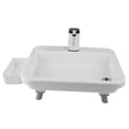 thumbnail image 2 of Mornei Outdoor Portable Sink Hand Wash Station for Dishwashing Temporary Workspaces White, 2 of 8
