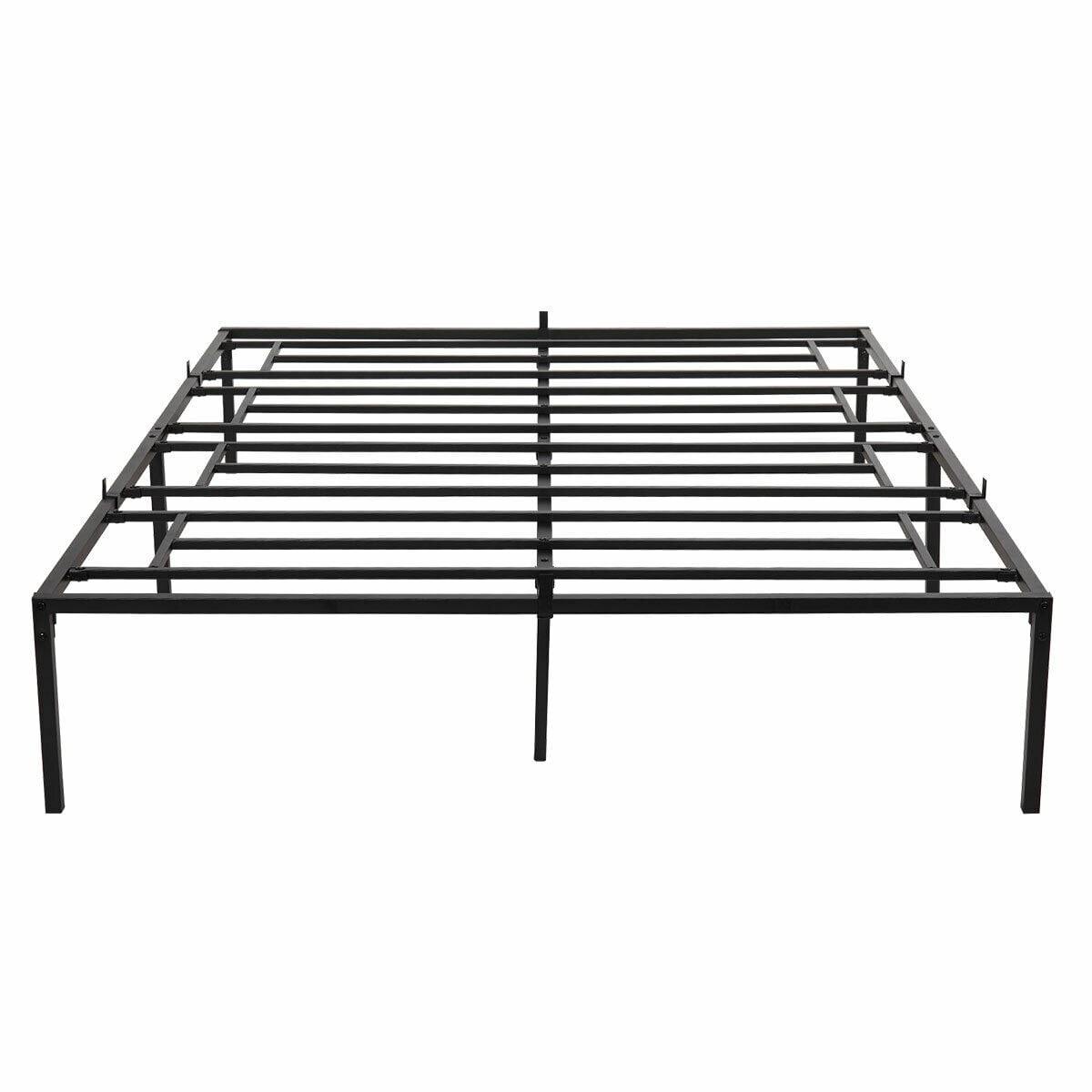 Kepooman 14" Queen Size Platform Bed Frame, Metal Mattress Foundation for Bedroom