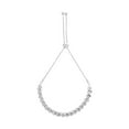 thumbnail image 3 of .925 Sterling Silver 1/4 Cttw Diamond 4”-10” "S" Curve Adjustable Bolo Link Bracelet (I-J Color, I2-I3 Clarity), 3 of 6
