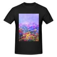thumbnail image 4 of Bingfone Colorful Purple Cosmos Flower Men'S Loose Fit Short-Sleeve Pocket T-Shirt, 4 of 7