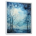 thumbnail image 2 of Designart "A Reverie in Blue and White Sky Photo" Floral Floater Framed Canvas Print, 2 of 7