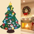 thumbnail image 4 of Wadada Felt Christmas Tree for Toddlers Kids, 3.2FT DIY Wall Christmas Felt Tree with 31 Pcs Detachable Ornaments Wall Decor with Hanging Rope for Boys Girls Xmas Gifts Home Door Decoration, 4 of 6