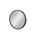thumbnail image 1 of Benjara BM219644 Miroir Mural Rond avec Design Terni & Porte-Clés Cintre&44; Noir - Lot de 2, 1 of 1