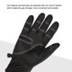 thumbnail image 3 of Guante impermeable Todos los dedos Pantalla táctil Nylon Cremallera Pelusa cálida Impermeable, 3 of 8