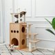 thumbnail image 3 of Fast Delivery Pet Cat Tree House Tower Condo Wood Cat Scratching Sisal-Covered Scratch Posts Pads with Play Ball for Cats Kitten ShopWise Round, 3 of 16