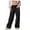 C-Black549, variant on DHFJKG Women's Casual Wide Leg Sweatpants Low Rise Solid Color With Elastic Waistband Loose Fit Pants For Autumn Winter Versatile Trousers