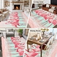 thumbnail image 6 of Pink Flamingo Area Rugs 5x7 for Living Room, Summer Tropical Flamingo Hawaii Animals Non Slip Washable Rug Runner, Low Pile Indoor Floor Carpet Mat Bathroom Rugs for Bedroom, Kids Room, 6 of 9