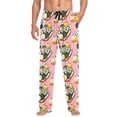 thumbnail image 2 of Painting Of Salad Mens Pajama Pants Cotton Elastic Waistband Lounge Sleep Pajama Bottoms Pj with Pocket, 2 of 7