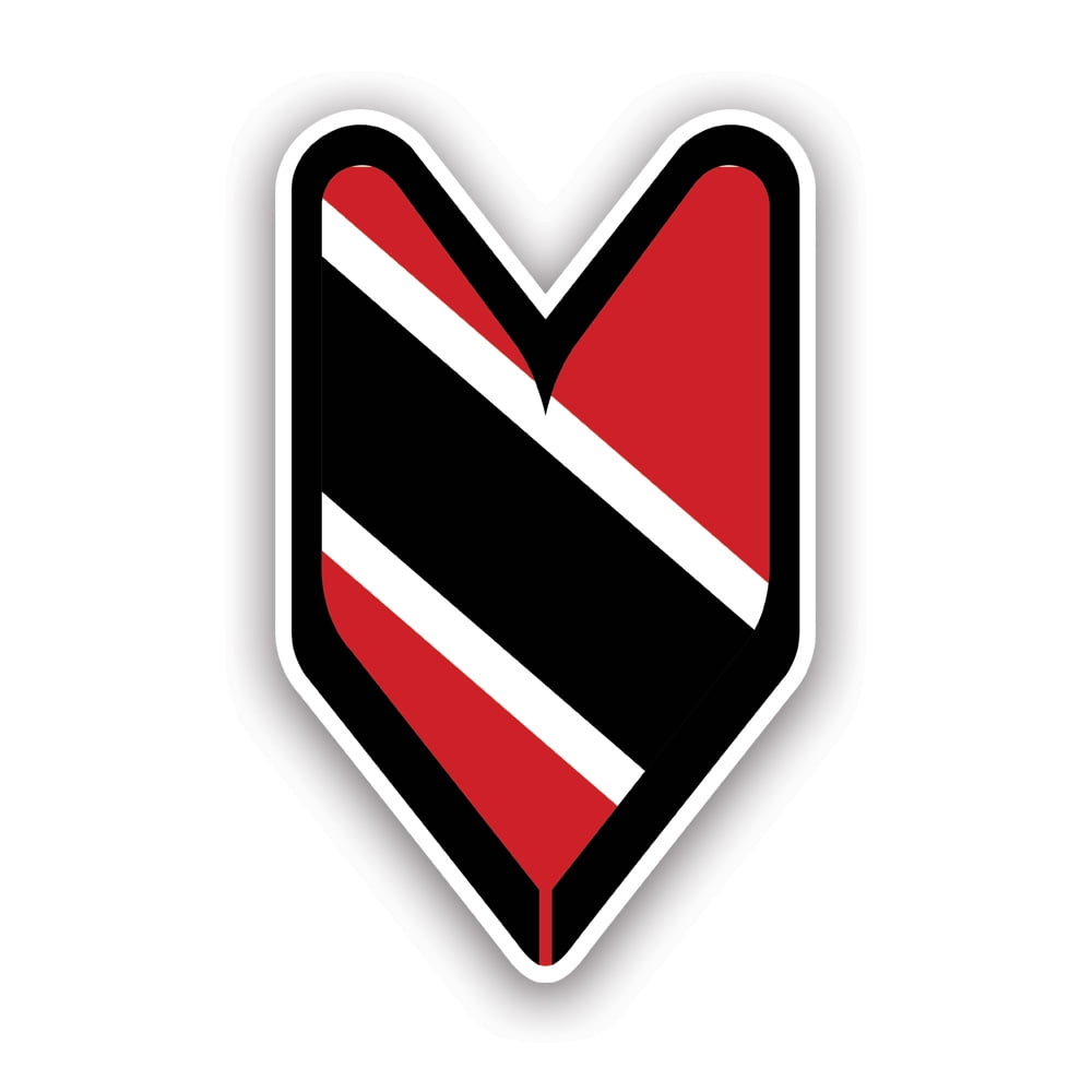 Trinidadian Driver Badge Sticker Decal Self Adhesive Vinyl
