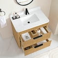 thumbnail image 5 of Mumbai 36" Single Vanity in Oak Weathering Light Brown with Composite Stone Top, 5 of 16
