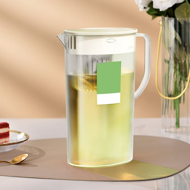 Jarra Para Té Helado Cold Brew, Dispensador De Agua Para Refrigerador De Gran Capacidad, Recipiente Para Bebidas Resistente Al Calor, Asa Para Servir Fácilmente, Diseño a Prueba De Fugas