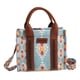 thumbnail image 1 of Bolso bohemio para mujer, bolso de hombro portátil para ir al trabajo, regalo de cumpleaños o oficina. Azul Grande Blanco, 1 of 9
