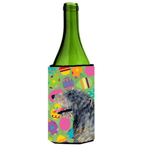 Irish Wolfhound Easter Eggtravaganza Wine bottle sleeve Hugger - 24 Oz.