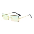 thumbnail image 1 of Gafas de sin borde gafas de rectangulares para la fiesta de verano de la playa Topgreenbottomyellow, 1 of 9