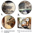 thumbnail image 3 of Designart "Orange Classic Car in Havana" Transportation Canvas Print, 3 of 5
