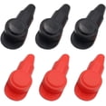 thumbnail image 1 of HUGFEGWE 6PCS Car Battery Pole Cover, PVC Rubber Battery Pole Cover Battery Terminal Cover Positive and Negative Terminal Cover Insulation Protective Cap Battery Terminal Insulating CJ25311-3431, 1 of 9