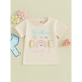 thumbnail image 2 of Bslissey Little Boys Girls Birthday T-shirt Letter Print Crew Neck Pullovers Casual Short Sleeve Shirt Toddler Kids Cute Summer Tops for Daily 2T 3T 4T 5T 6T 7T, 2 of 9