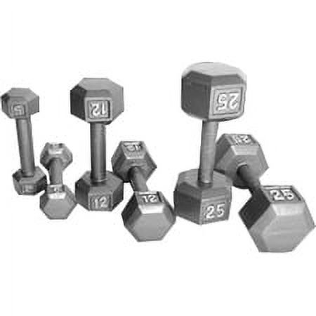 CAP Barbell 45lb Cast Iron Hex Dumbbell, Single - image 2 of 6
