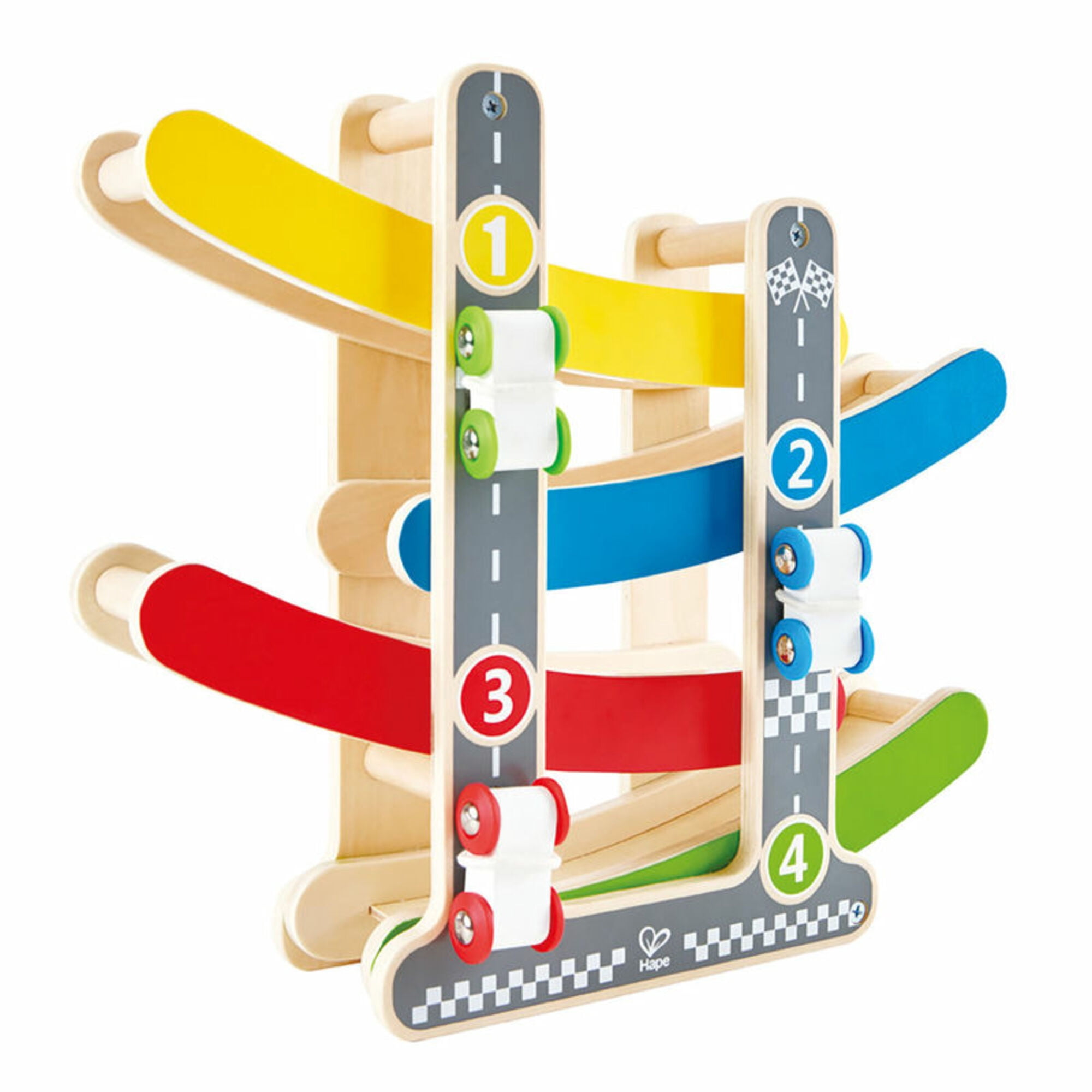 Hape Fast Flip Kid's Colorful Wooden Racetrack, Kids & Toddlers