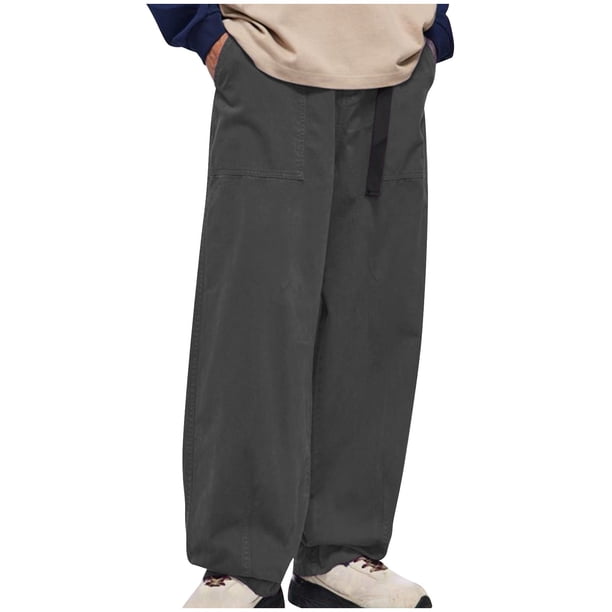 Pantalones largos para hombre, pantalones cargo de invierno, pantalones con múltiples bolsillos, pantalones elásticos con botones y puños, pantalones para hombre.