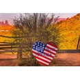 thumbnail image 2 of Perry, William 32x23 Gold Ornate Wood Framed with Double Matting Museum Art Print Titled - God Bless America sign-Monument Valley-Utah, 2 of 4