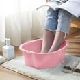 thumbnail image 4 of Tanuke Foot Soaking Tub Large Basin Massage Bathtub with Exfoliating Pedicure Spa, Thick Plastic Portable Soaker Bucket for Men And Women, 1-Piece, 4 of 5