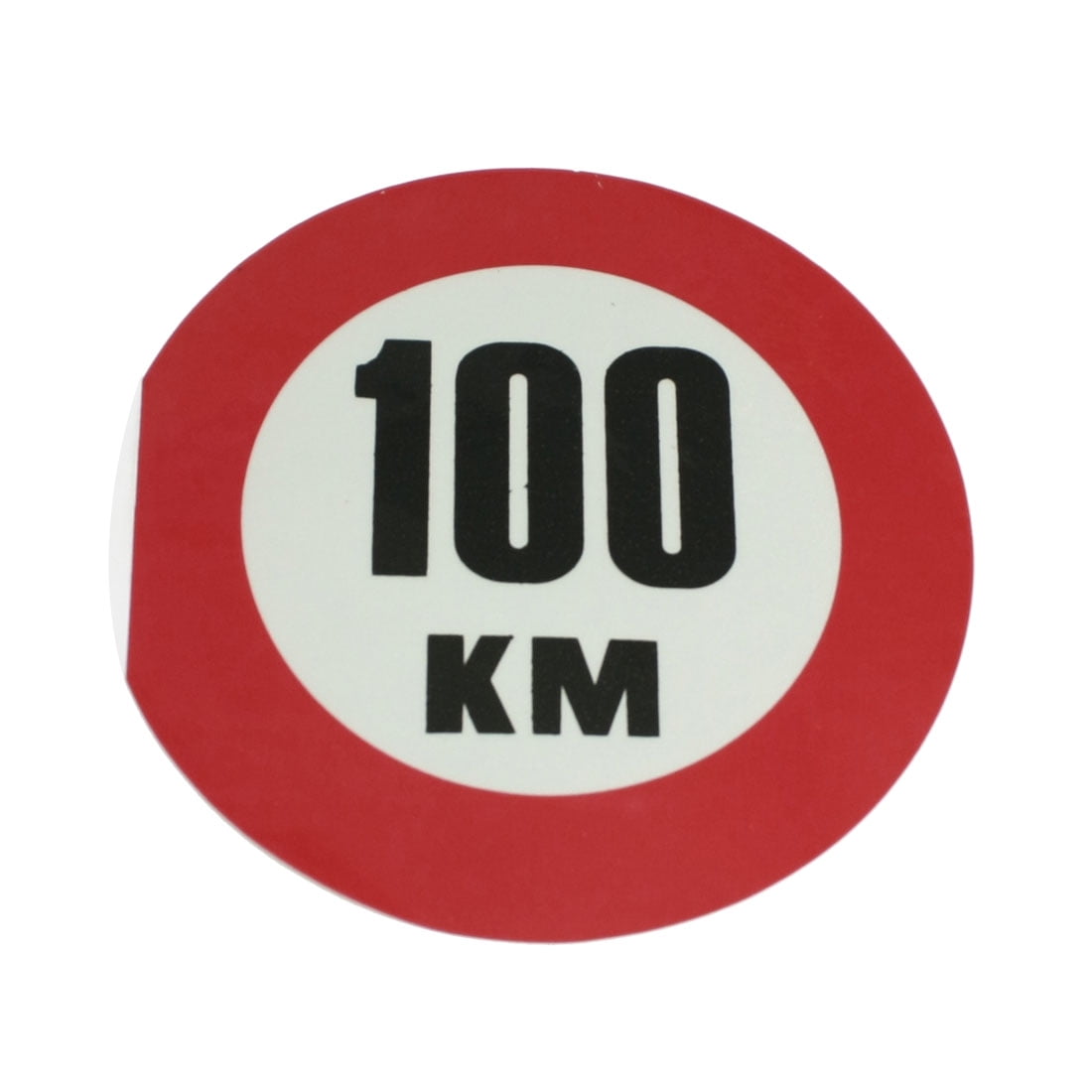 Car Auto 100KM Print Red Black Gray Reflective Sticker