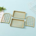 thumbnail image 3 of Mini Double Layer Storage Rack Folding Household Bathroom Storage Shelf Desktop Organizer For Cosmetics Jewelry, 3 of 7
