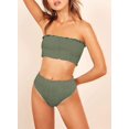 thumbnail image 3 of Maillots de Bain Bandeau 2 Pièces Taille Haute pour Femmes, 3 of 6