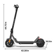 AOTOS Electric Scooter, 300W Motor, 15 MPH, Up to 13 miles Range, 8.5” Solid Tires, Lightweight Foldable Commuter E-Scooter with Smart App Control for Adults, Black