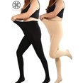 thumbnail image 1 of Luxtrada - Medias térmicas de invierno de talla grande para mujer, forradas en polar, cálidas, opacas, de cintura alta, gruesas y elásticas, 1/2 unidad, 1 of 8