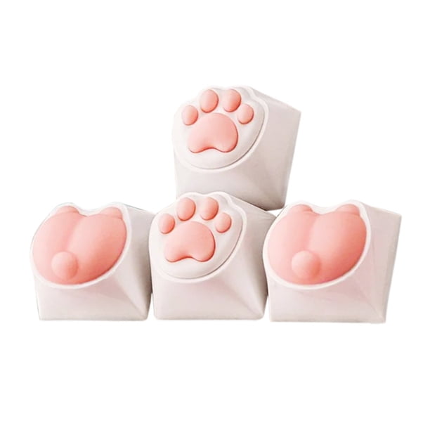 4pcs Animal Keycaps Buttock Keycap Teclados Accesorios para teclado mecánico Kuymtek Para estrenar