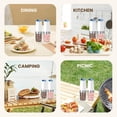 thumbnail image 5 of Dompilc Gravity Electric Salt & Pepper Grinder Set – Battery-Powered (6 AAA Each), Adjustable Roughness, LED Light, 5 of 8
