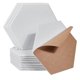 thumbnail image 1 of Paquete de 18 paneles insonorizados autoadhesivos, paneles acústicos hexagonales de 12 x 10 x 0,4 pulgadas, para estudio de grabación, de color blanco, blanco, 1 of 5