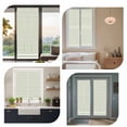 thumbnail image 7 of Farmhouse Sage Green White Striped Window Privacy Film, Modern Stripes Static Cling UV Sun Blocking Heat Control Window Tint Day and Night, Non-Adhesive One Way Windows Privacy Cover 17.7''x78.7'', 7 of 7