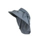 thumbnail image 4 of Ventilador de moda de sombrero de visor de ventilador para pescar Camping Beach al aire libre deportes al aire libre Gris oscuro, 4 of 8