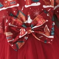 thumbnail image 6 of Mercatoo Toddler Baby Girls Christmas Dress Bows Cute Graphic Tulle Layered Long Sleeve Skirt Infant Crewneck Holiday Dresses, 6 of 8