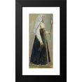 thumbnail image 2 of Mikhail Nesterov 8x14 Black Modern Framed Museum Art Print Titled - Nun (1909), 2 of 5