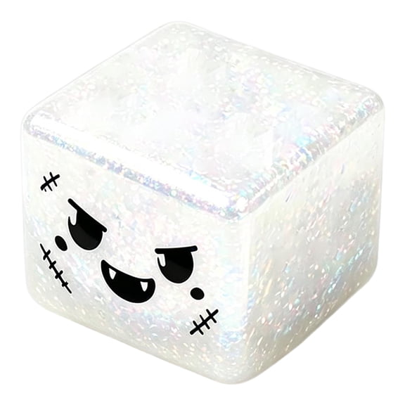 Halloween Horror Cube Squishy Squeeze Ball, Multiple Spooky Character Design Sensory Fidget, Portable Pocket Size Toy, Handout, Teen Halloween Birthday Party Favor