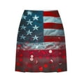 thumbnail image 4 of Clean Womens Usa Flag Athletic Skorts 2025 Summer Patriotic Printed Tennis Skirts Elastic High Waist Athletic Skort Running Gym Sweatwear Built In Shorts Independence Day Patriotic Sweat Skirts, 4 of 5