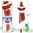 thumbnail image 2 of Campanas de viento de bambú al aire libre, campanas de viento conmemorativas hechas a mano, tono oscuro grande, para la decoración del hogar del jardín del patio Ormromra WMZY-1022-2, 2 of 8
