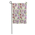 thumbnail image 1 of JSDART Green Pattern Ikat Damask Pink Abstract Accessory Bunting Cute Distressed Garden Flag Decorative Flag House Banner 12x18 inch, 1 of 2