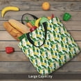 thumbnail image 4 of KLL Banana Tree Leaves Pattern Aesthetic Tote Bag for Women Beach Bag Shopping Bags Shoulder Bag Reusable Grocery Bags, 4 of 5