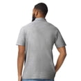 thumbnail image 4 of Gildan Men's Softstyle Pique Polo Shirt, Short Sleeve, Modern Classic Fit, Sport Grey, S-4XL, 1-Pack, 4 of 5