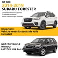 thumbnail image 4 of KTENME Car Roof Rack Cross Bars, for 2014-2019 Subaru Forester with Grooved Side Rails, Aluminum Cross Bar Replacement for Rooftop Cargo Carrier Bag Kayak Bike Snowboard, 4 of 9