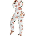 thumbnail image 1 of Pyjama à Rabat pour Femmes Boutonné devant Combinaison Adulte une Pièce Vêtements de Nuit, 1 of 5